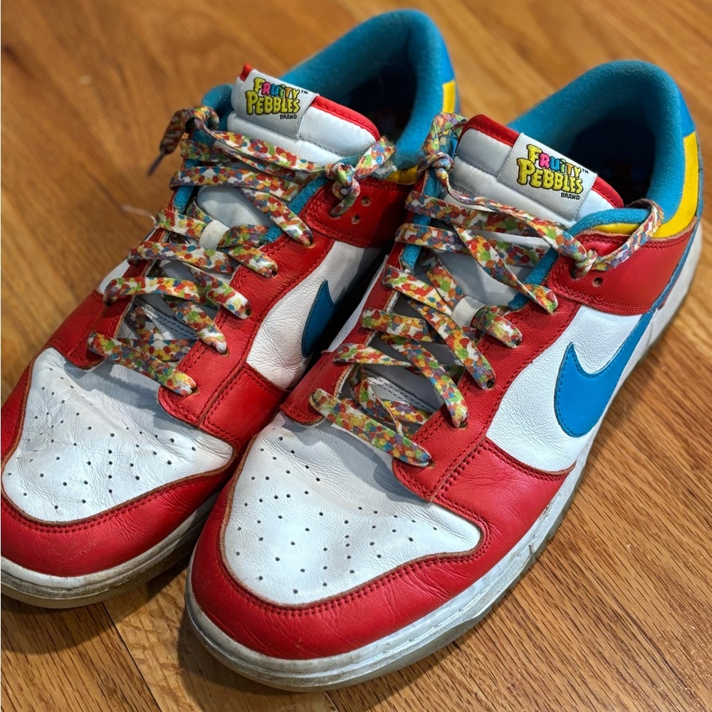 Nike Red and Blue Athletic Shoes